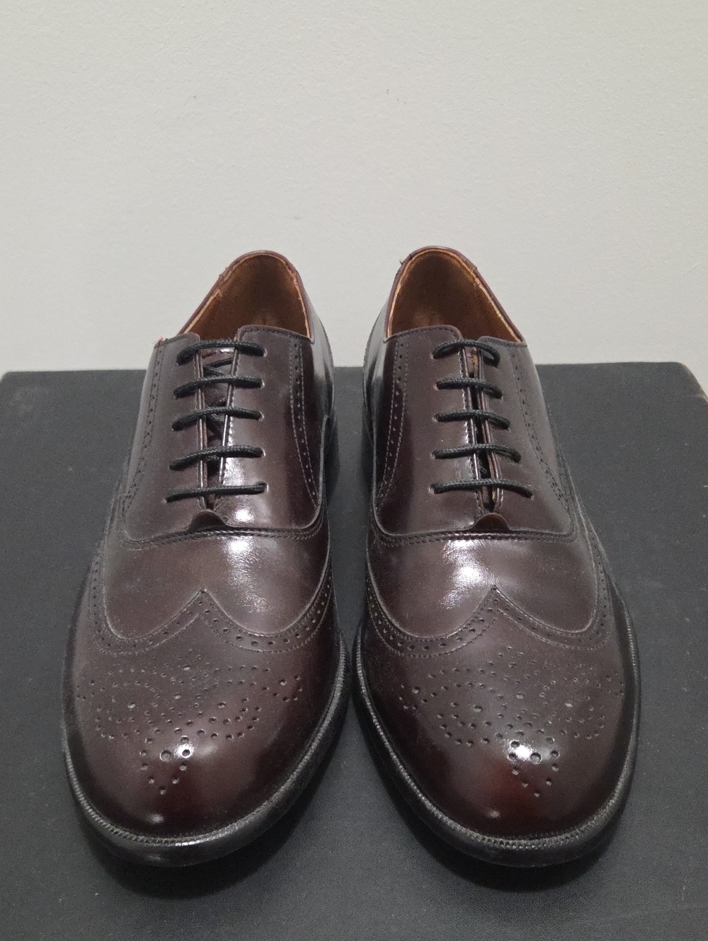 Bostonian Classic Men’s Burgubdy/Oxblood Wingtip Derby Oxfords, Mens Size 8